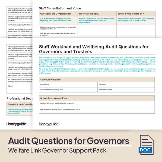 Staff, Pupil and Community Welfare Link Governor Support Pack