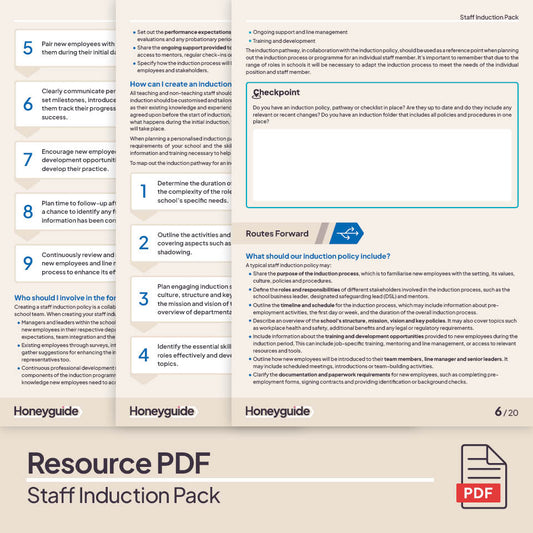 Staff Induction Pack