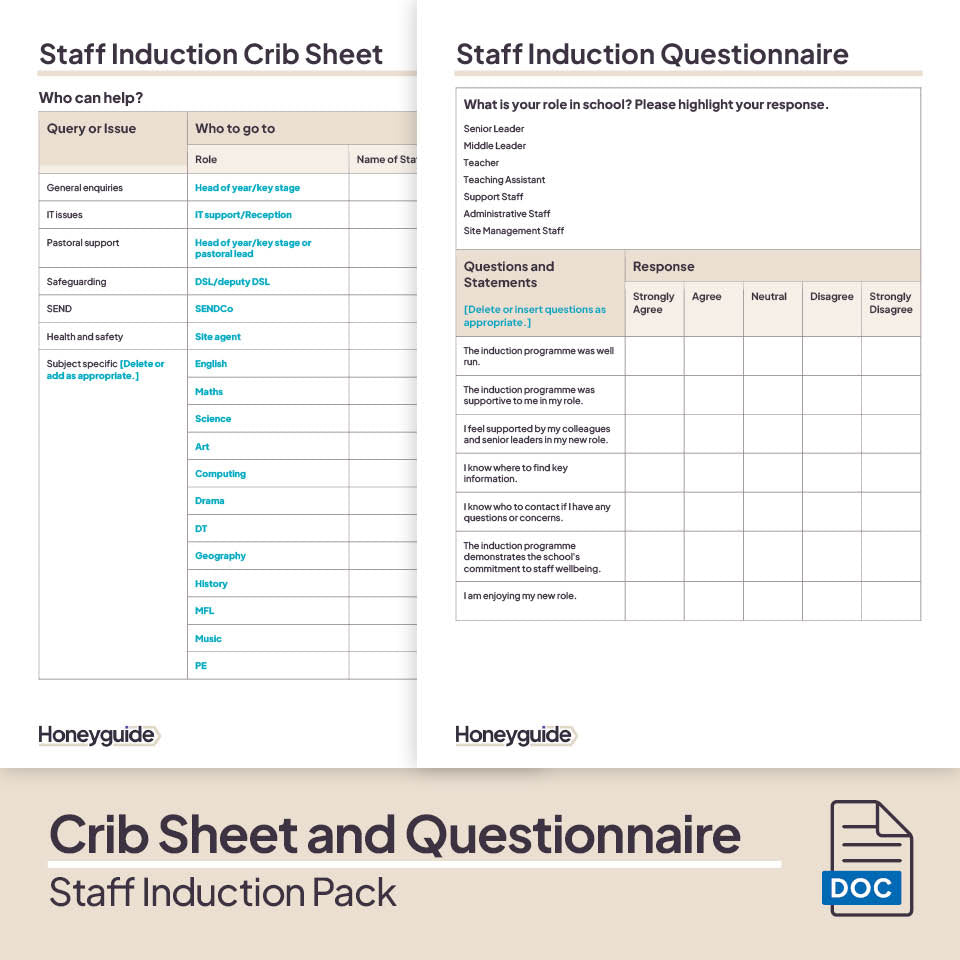 Staff Induction Pack