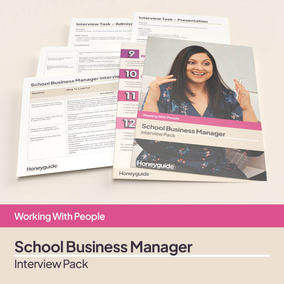 School Business Manager Interview Pack Honeyguide SLS Honeyguide