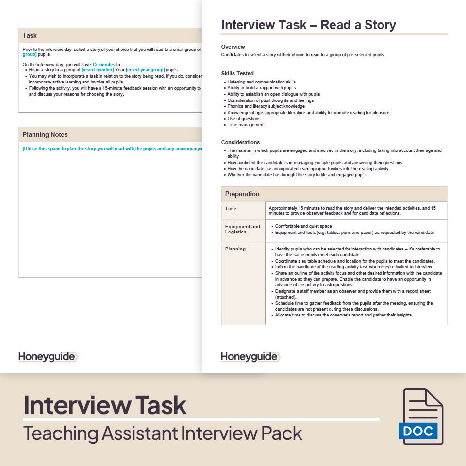 Teaching Assistant Interview Pack