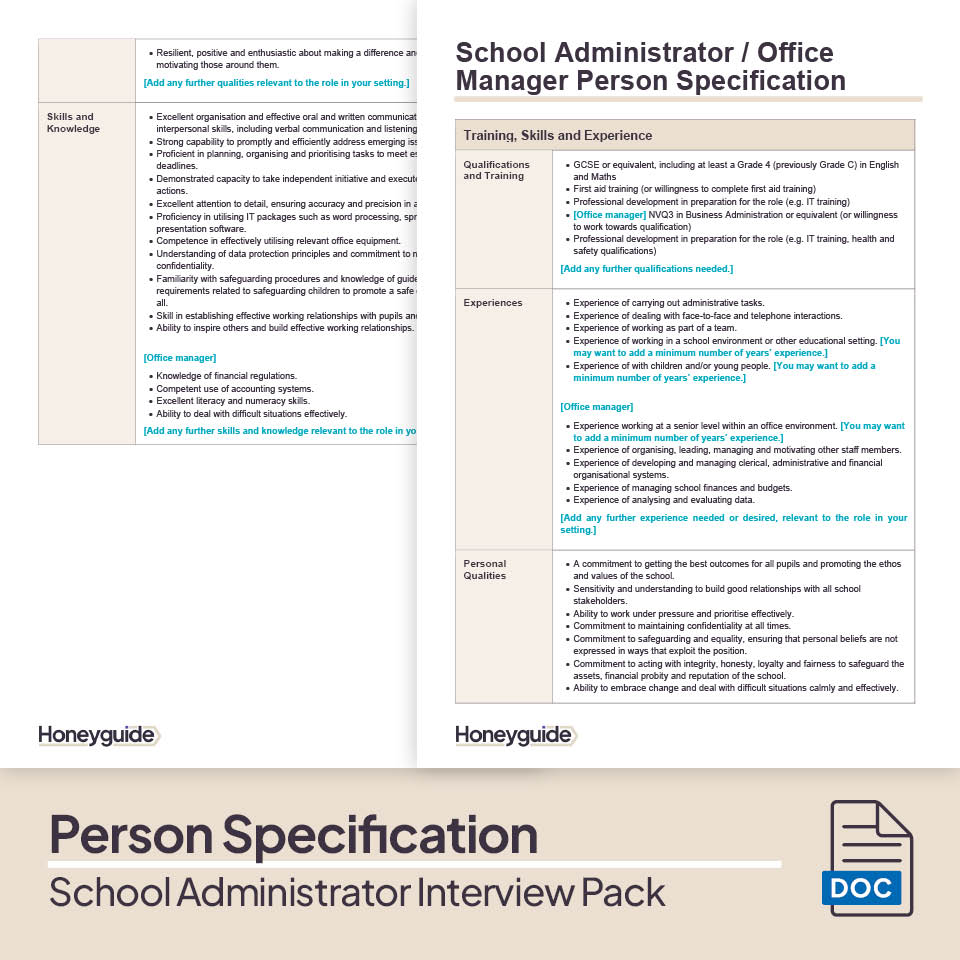 School Administrator Interview Pack