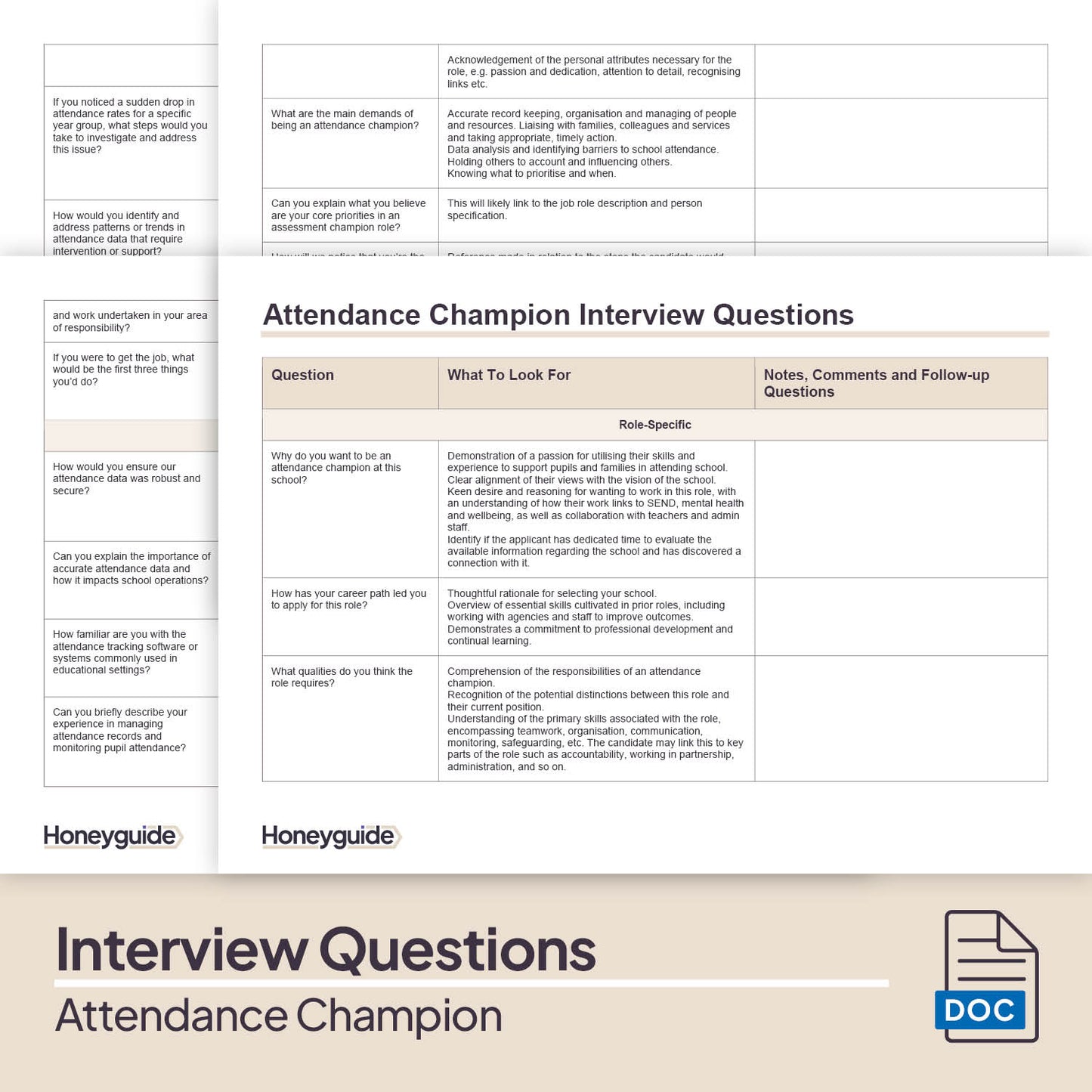 Attendance Champion Interview Pack