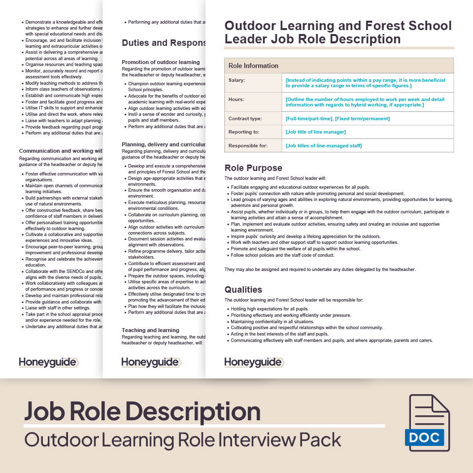 Outdoor Learning Role Interview Pack