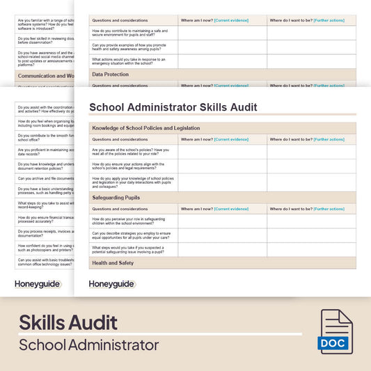 School Administrator Skills Audit Pack
