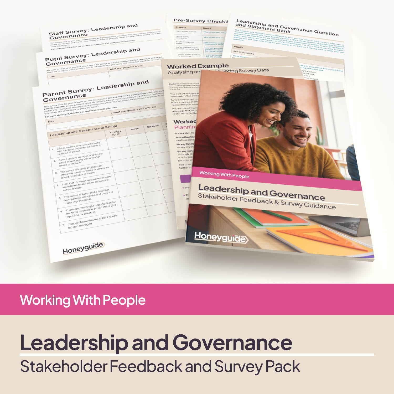 Leadership & Governance Survey Pack | Pupil, Parent and Staff Templates ...