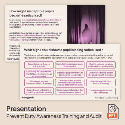 Prevent Duty Awareness Training and Audit Bundle