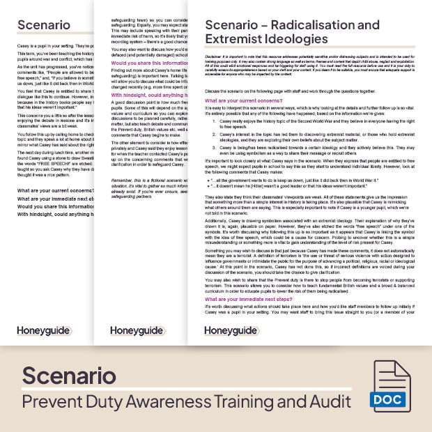 Prevent Duty Awareness Training and Audit Bundle