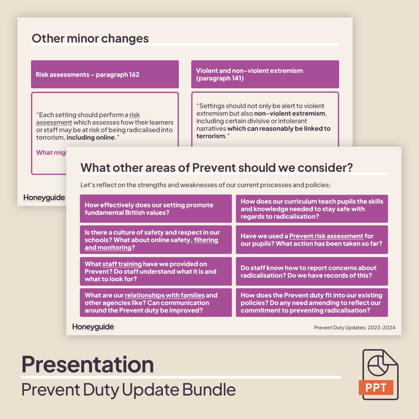 Prevent Duty Update Presentation, Handout and Checklist