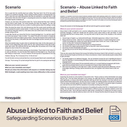 Safeguarding Scenarios Bundle 3