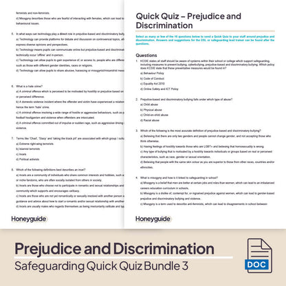 Safeguarding Quick Quiz Bundle 3