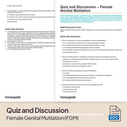 Female Genital Mutilation: Safeguarding Training Bundle