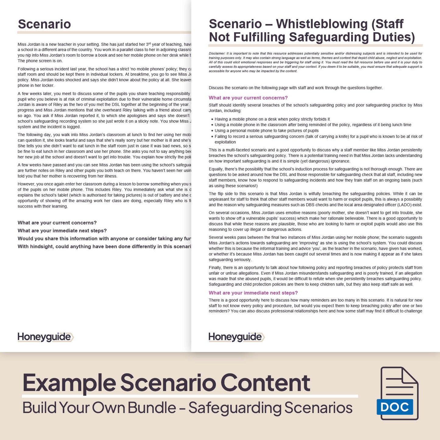 Build Your Own Safeguarding Training Bundle - Six Scenarios