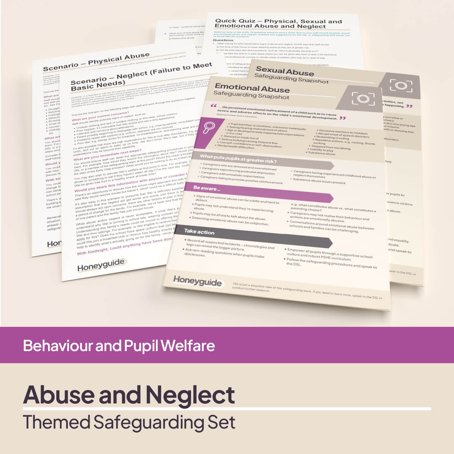 Abuse and Neglect: Themed Safeguarding Set