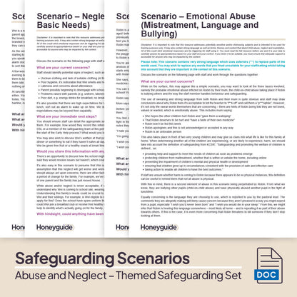 Abuse and Neglect: Themed Safeguarding Set