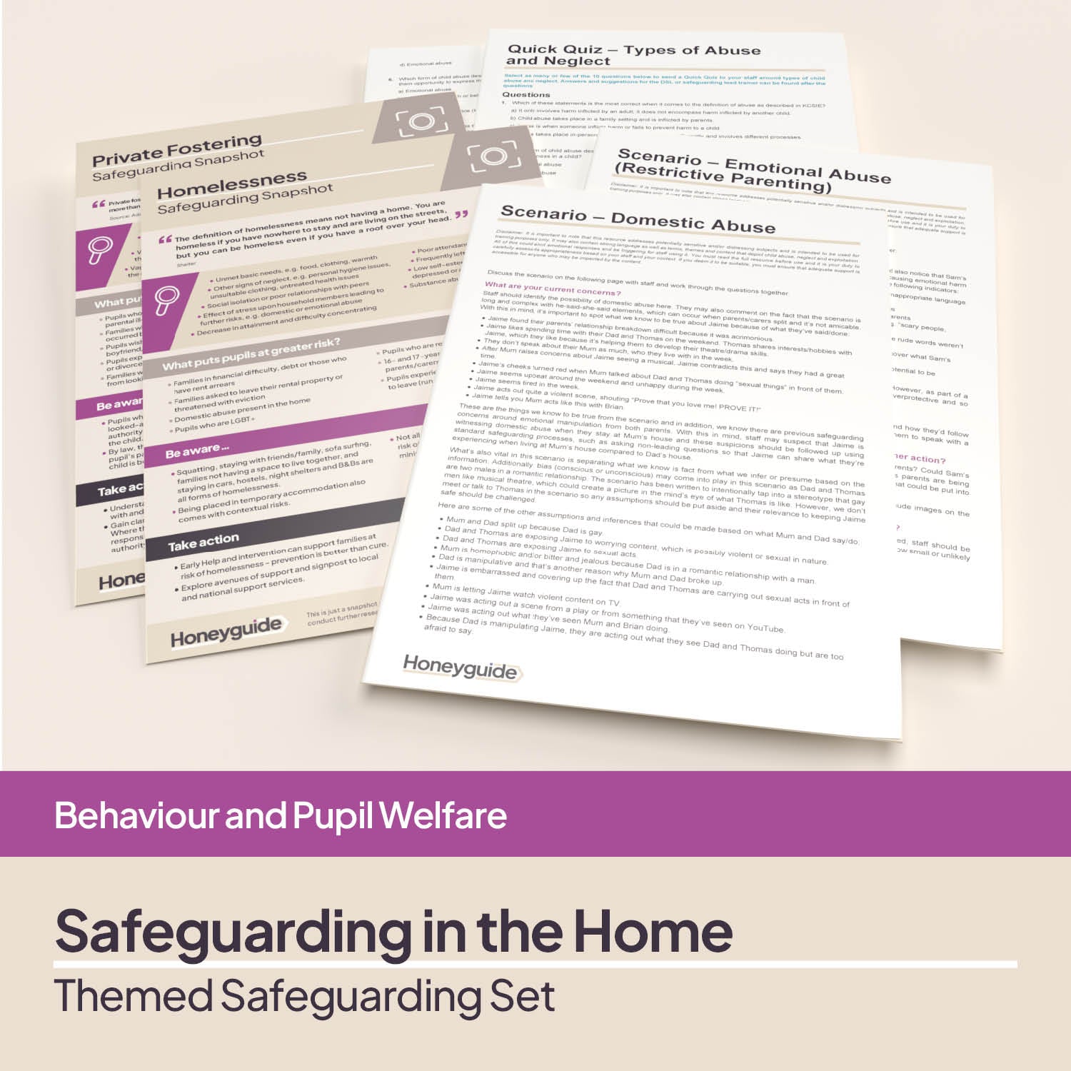 Safeguarding in the Home: Themed Safeguarding Set