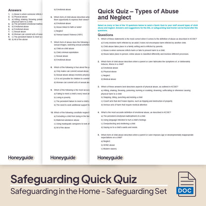 Safeguarding in the Home: Themed Safeguarding Set