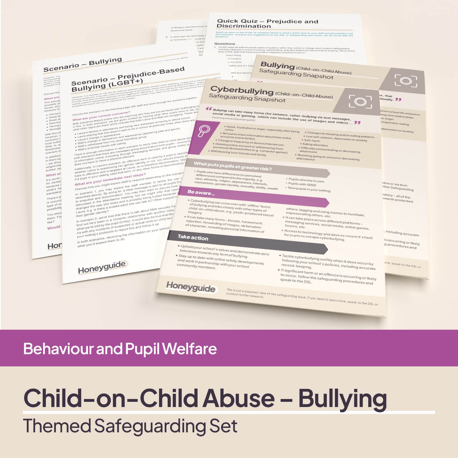 Child-on-Child Abuse – Bullying: Themed Safeguarding Set