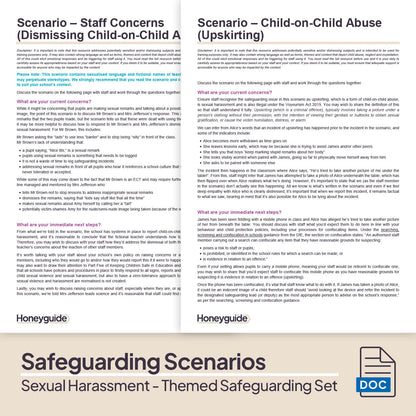 Child-on-Child Abuse – Sexual Harassment: Themed Safeguarding Set