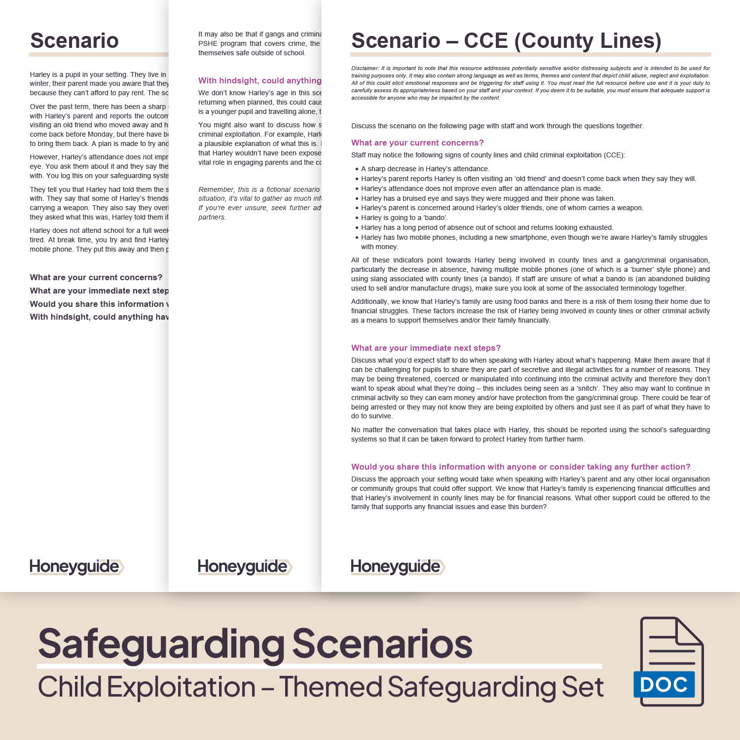 Child Exploitation: Themed Safeguarding Set