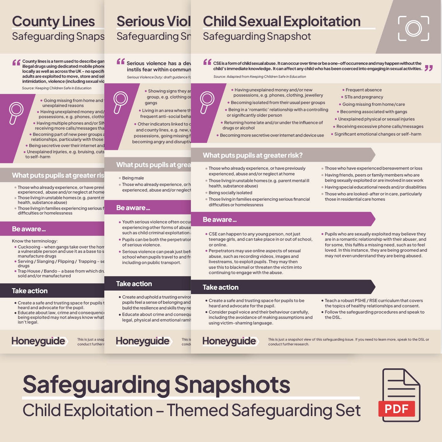 Child Exploitation: Themed Safeguarding Set