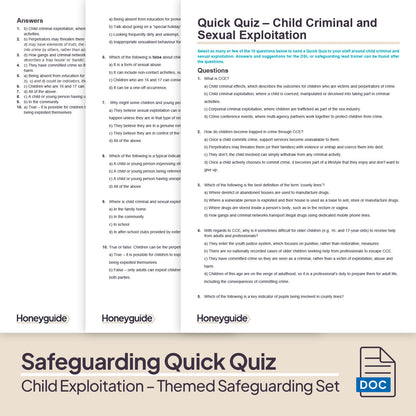 Child Exploitation: Themed Safeguarding Set