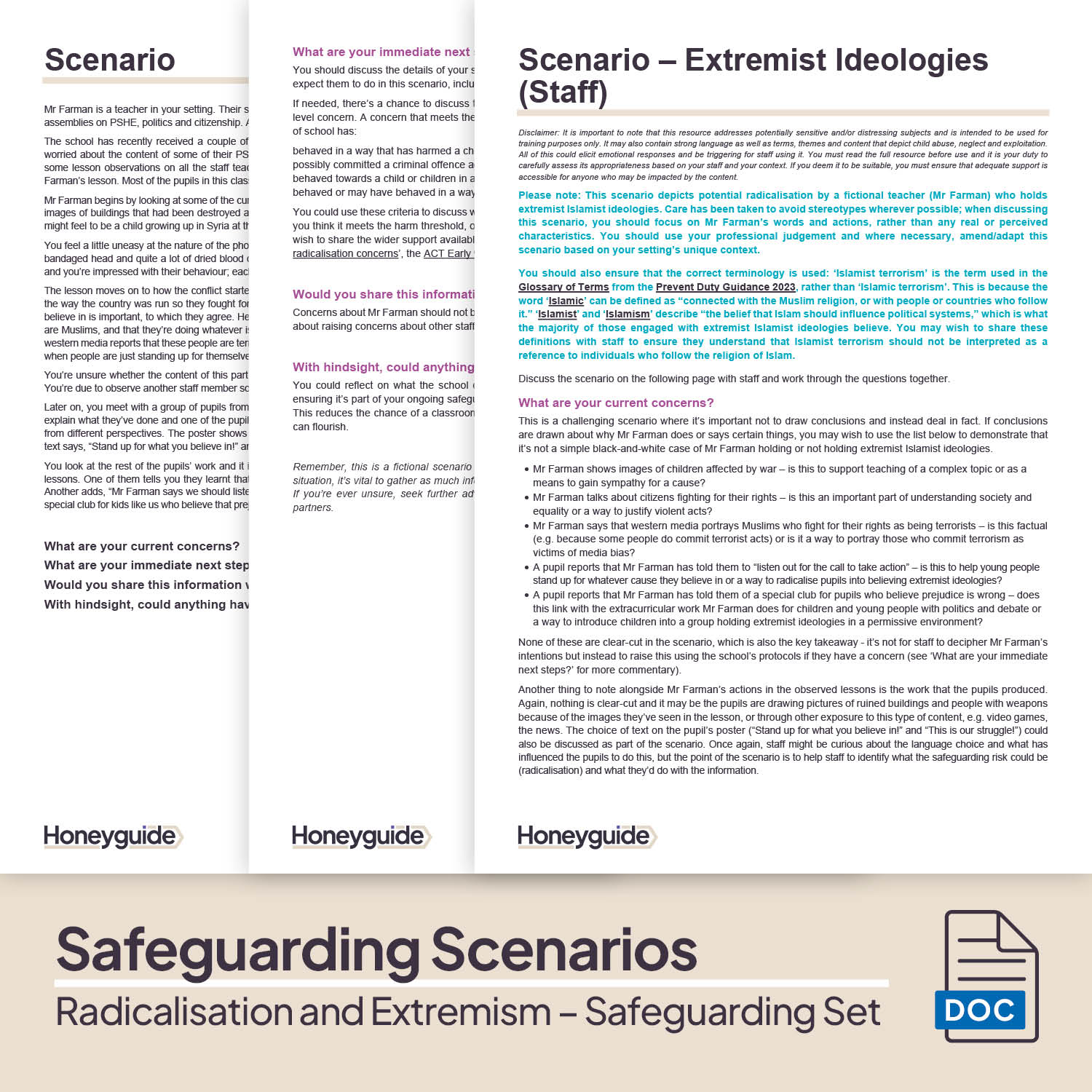 Radicalisation and Extremism: Themed Safeguarding Set