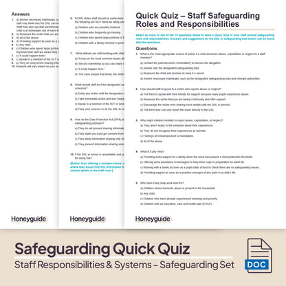 Safeguarding Systems and Staff Responsibilities: Themed Safeguarding Set