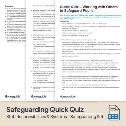 Safeguarding Systems and Staff Responsibilities: Themed Safeguarding Set
