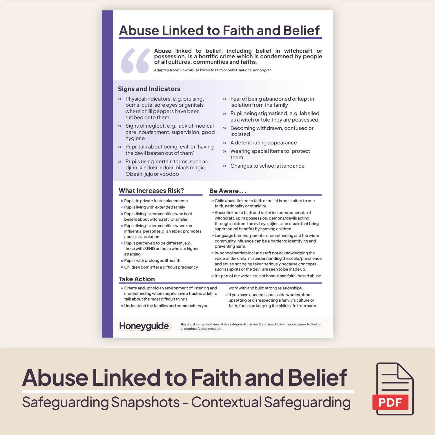 Safeguarding Snapshots - Contextual Safeguarding and Wider Concerns