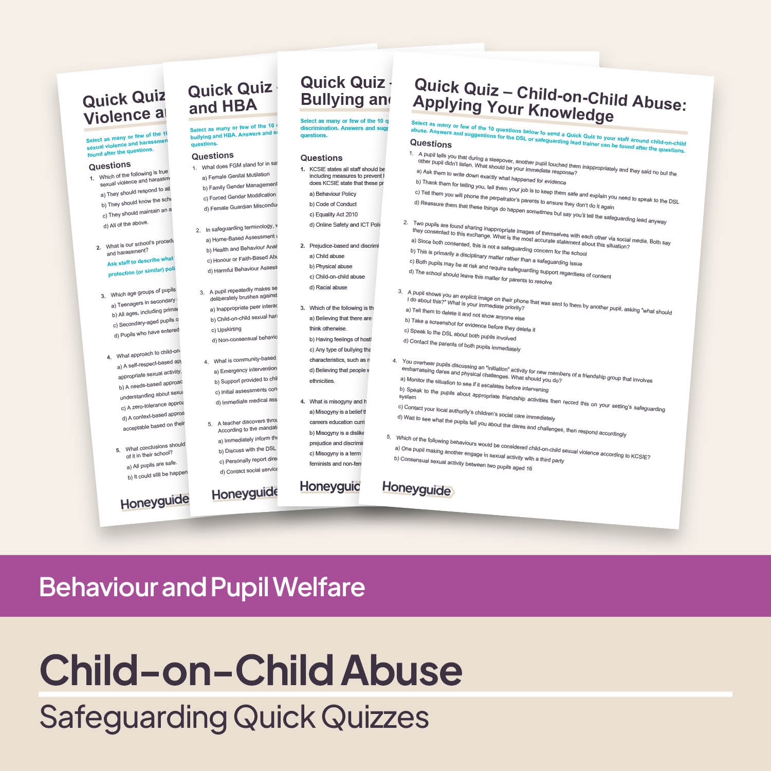 Quick Quizzes – Child-on-Child Abuse