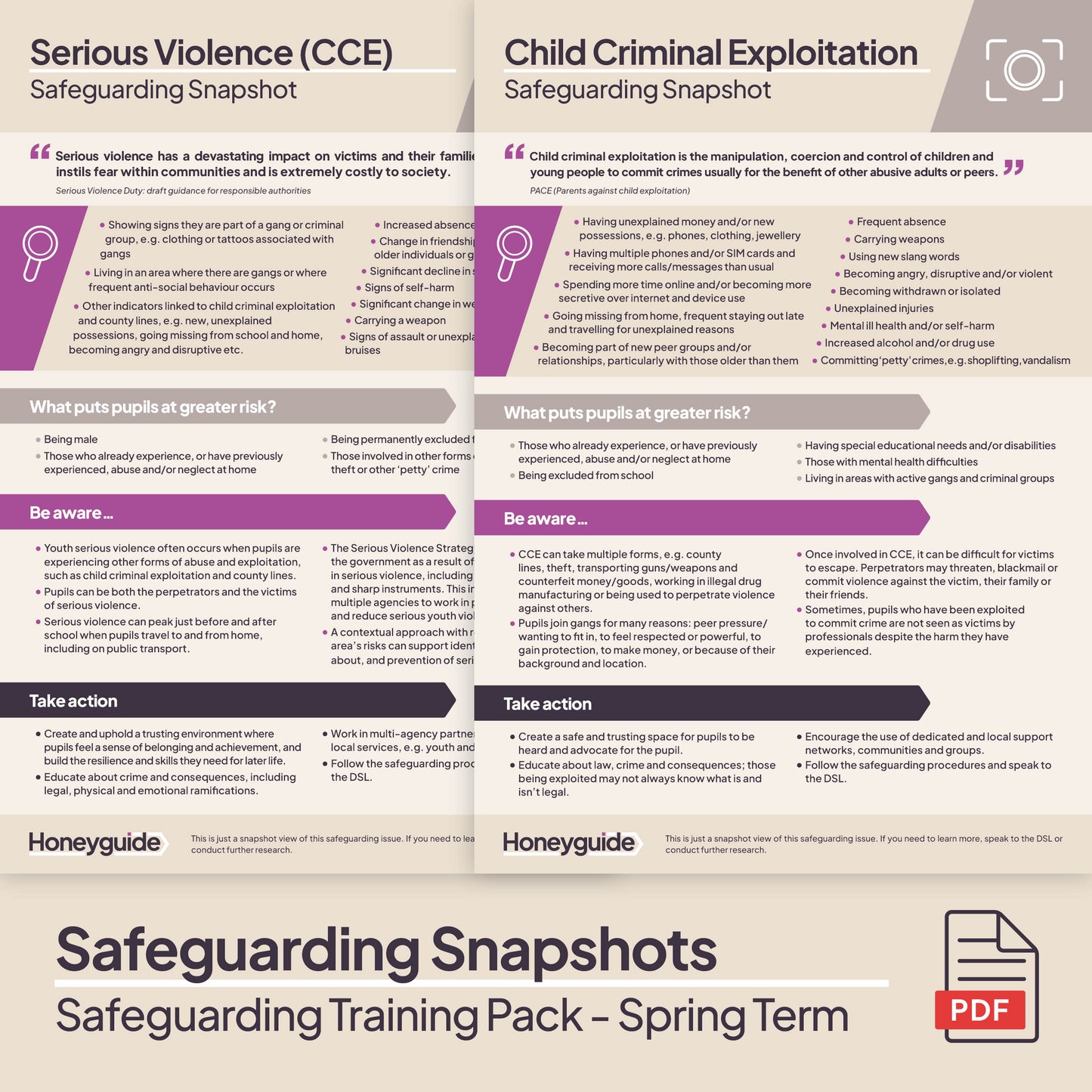 Safeguarding Training Pack - Spring Term