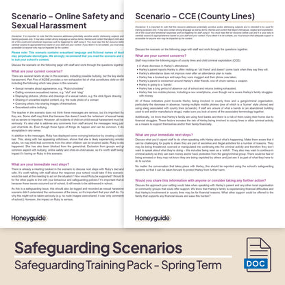 Safeguarding Training Pack - Spring Term