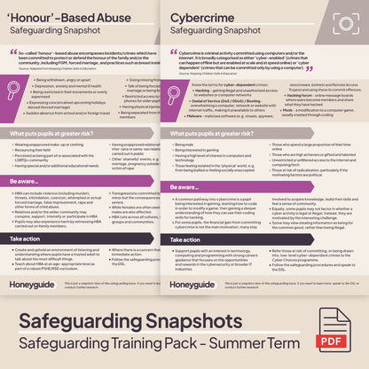 Safeguarding Training Pack - Summer Term