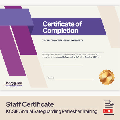 KCSIE Annual Safeguarding Refresher Training 2024
