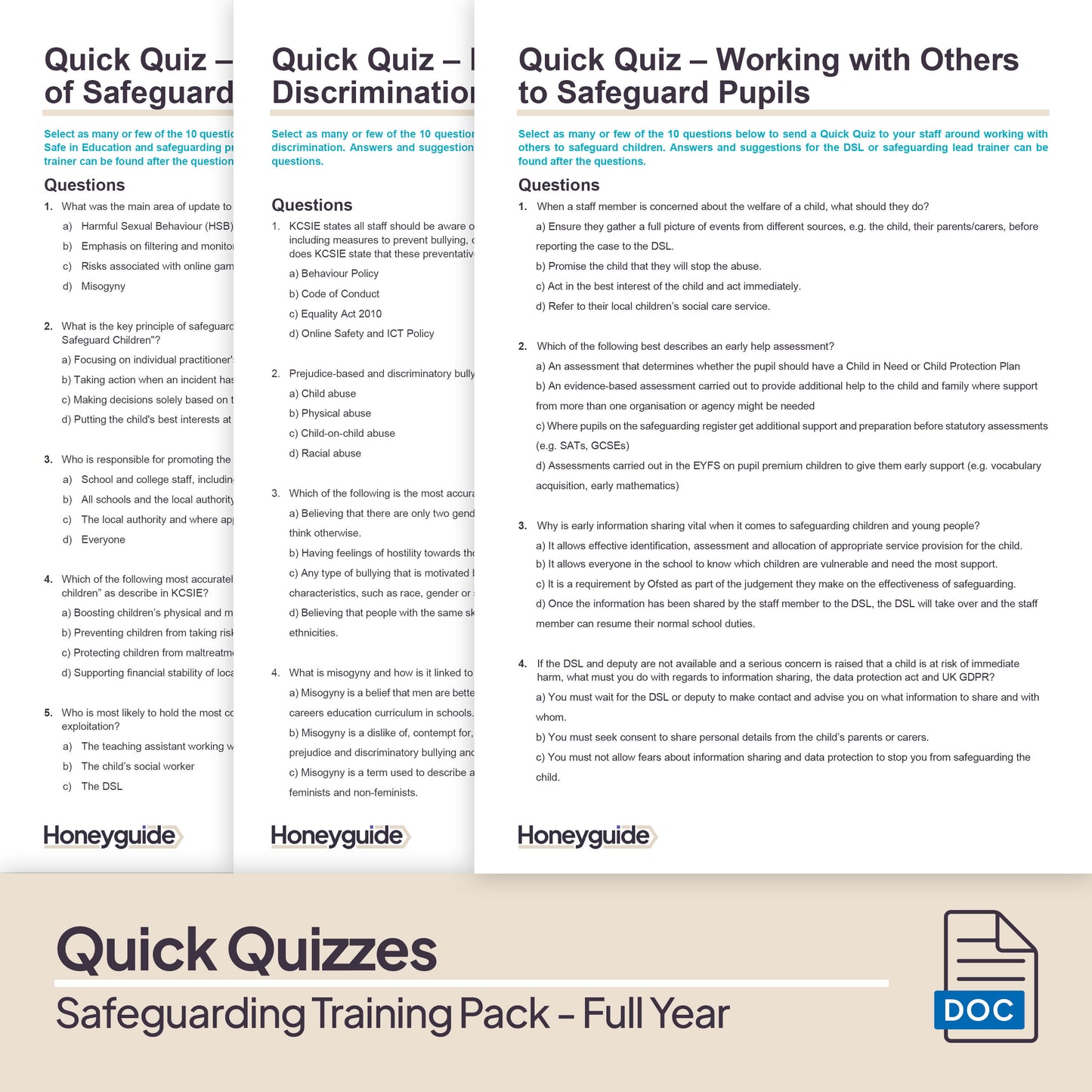 Safeguarding Training Pack - Full Academic Year