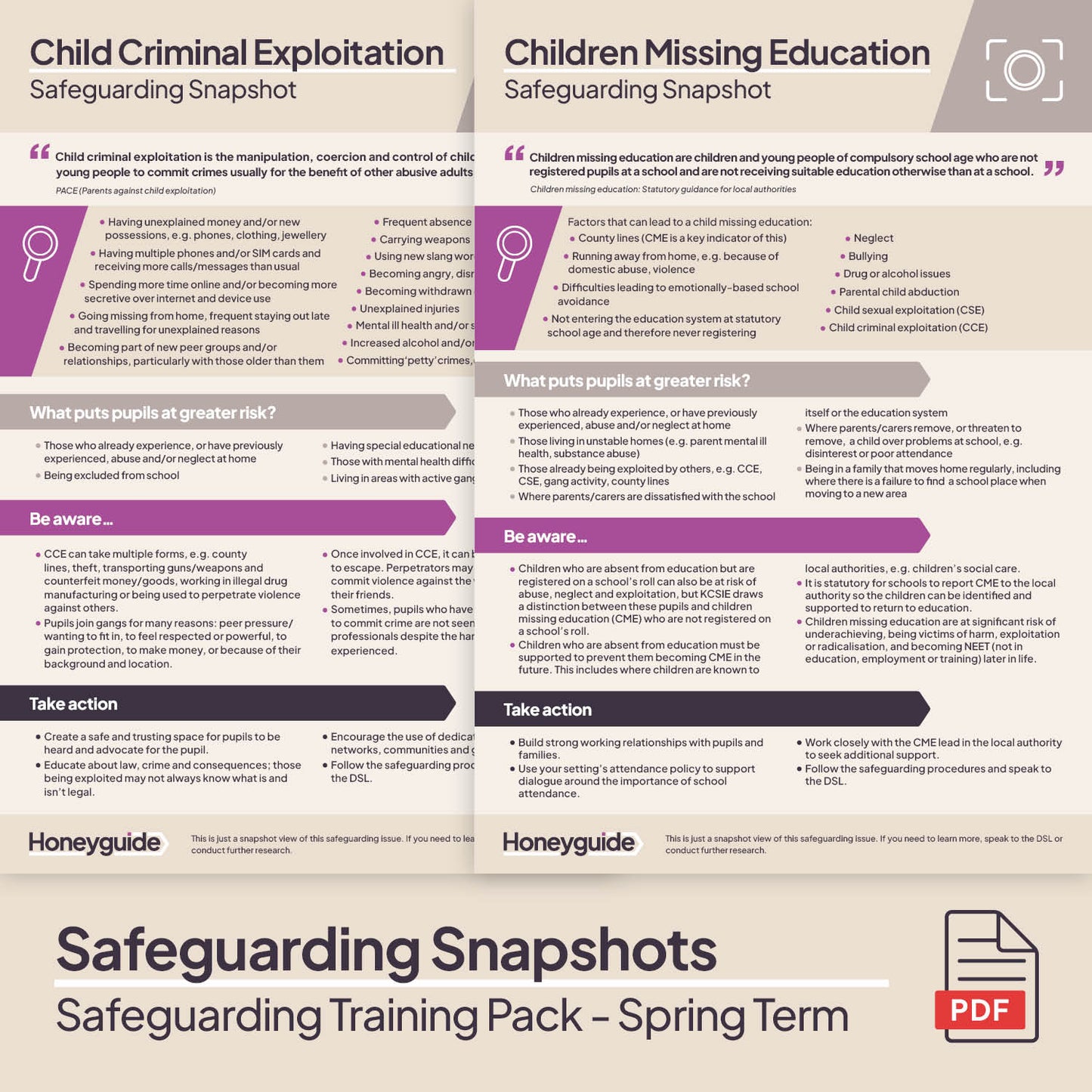Safeguarding Training Pack - Spring Term