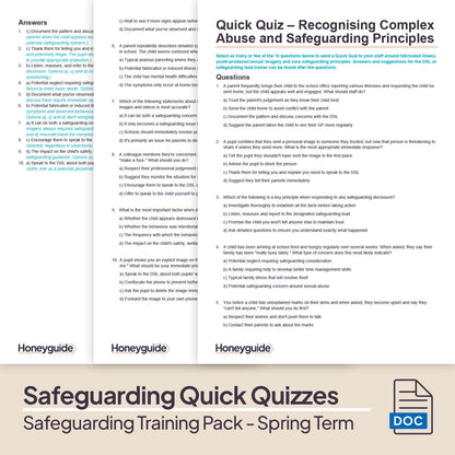 Safeguarding Training Pack - Spring Term