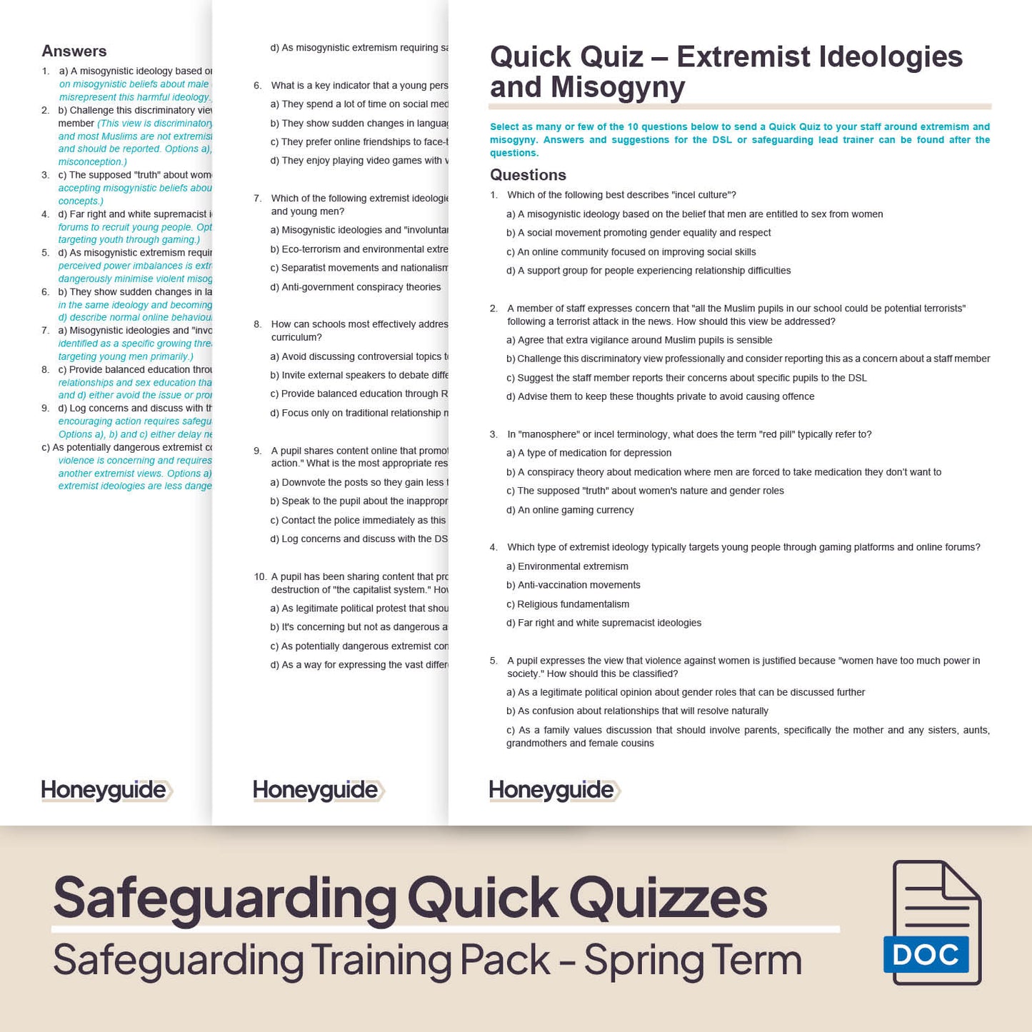 Safeguarding Training Pack - Spring Term