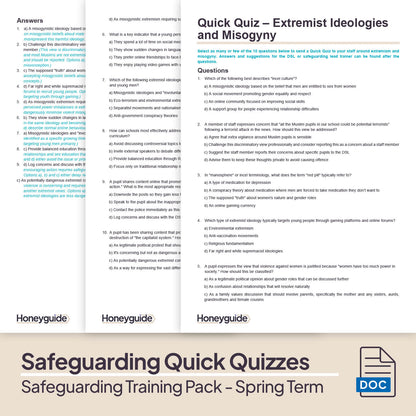 Safeguarding Training Pack - Spring Term