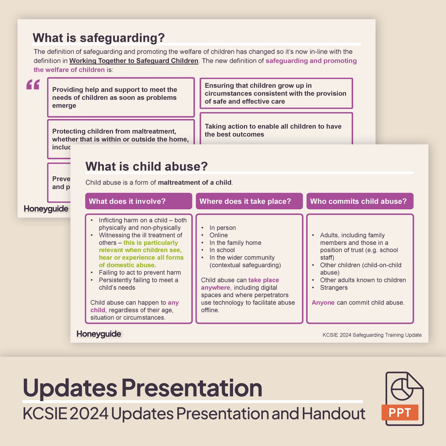 KCSIE 2024 Training Update PowerPoint and Handout