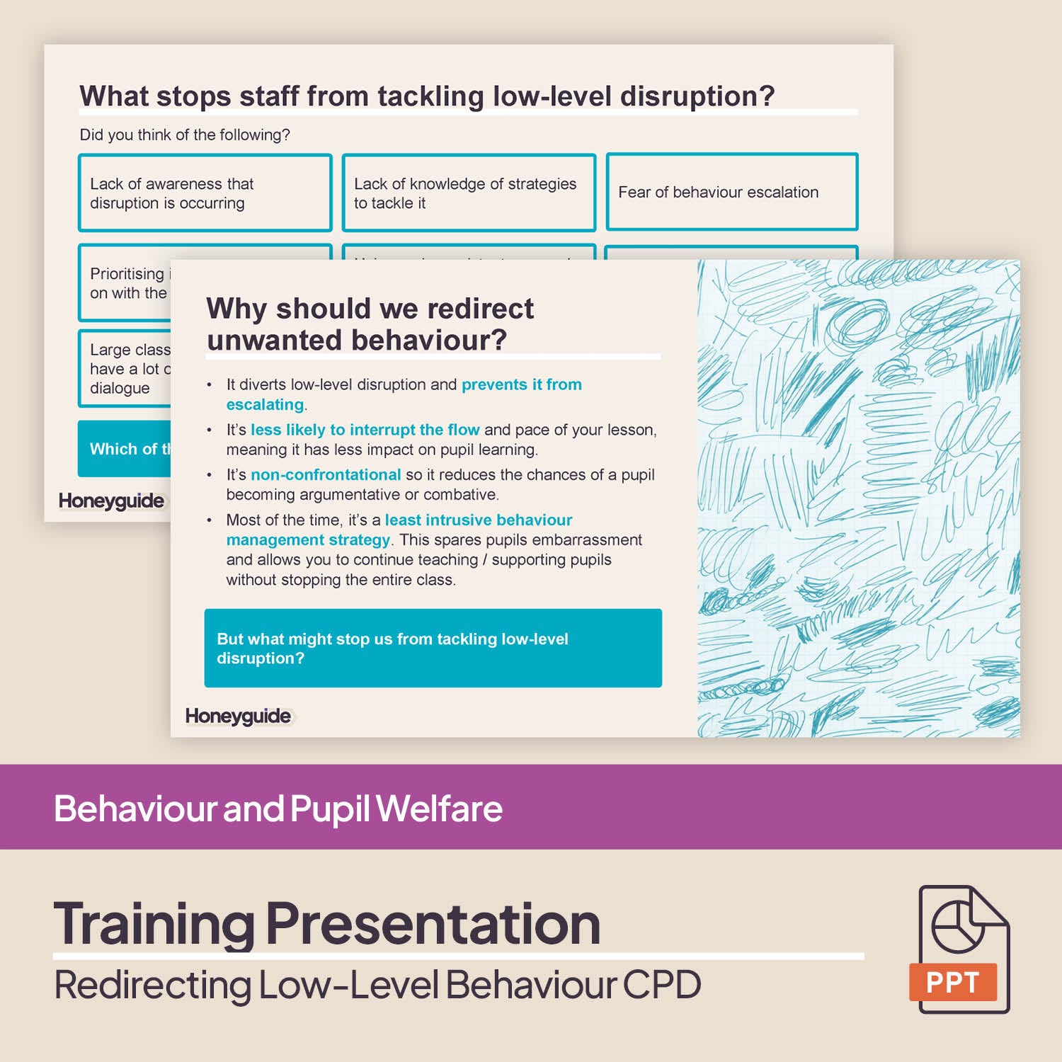 Redirecting Low-Level Behaviour: CPD Training Bundle