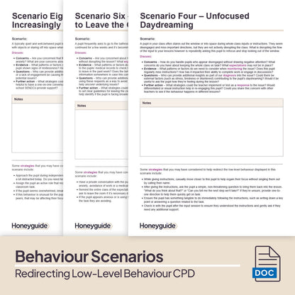 Redirecting Low-Level Behaviour: CPD Training Bundle
