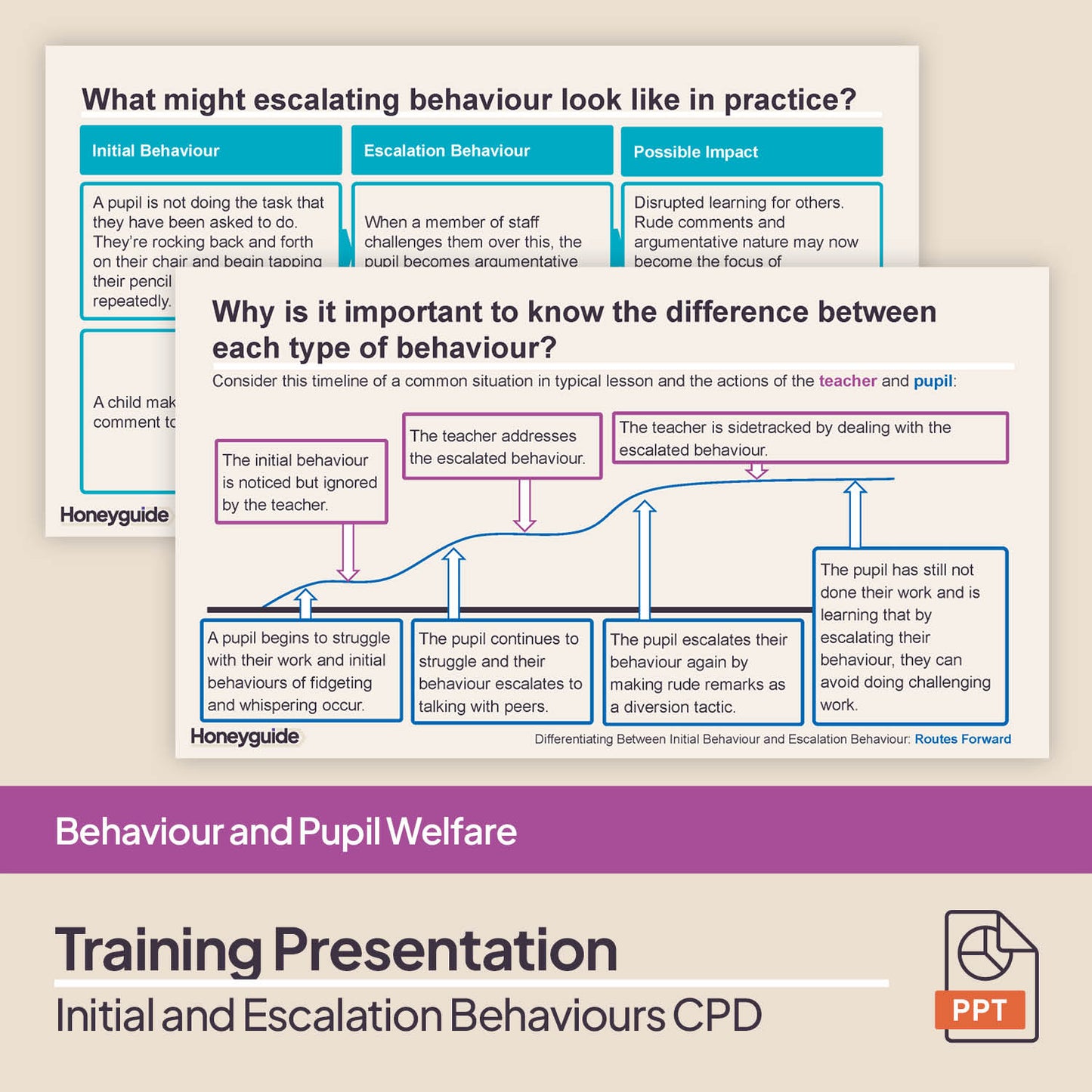 Differentiating Between Initial and Escalation Behaviours: CPD Training Bundle