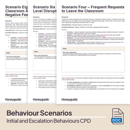 Differentiating Between Initial and Escalation Behaviours: CPD Training Bundle