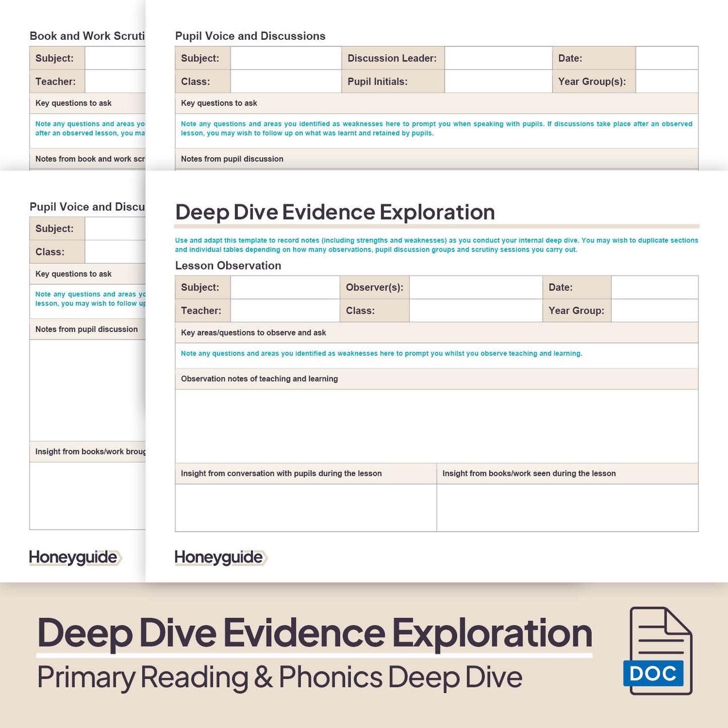 Primary English (Reading and Phonics) Deep Dive and Subject Knowledge Bundle by Honeyguide