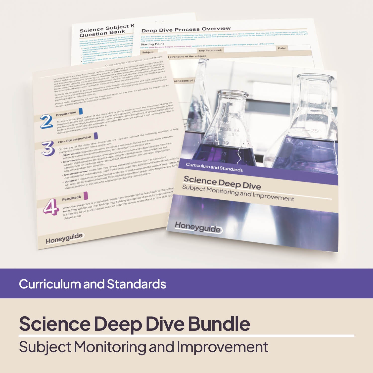 Science Deep Dive and Subject Knowledge Bundle by Honeyguide