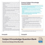 Science Deep Dive and Subject Knowledge Bundle by Honeyguide