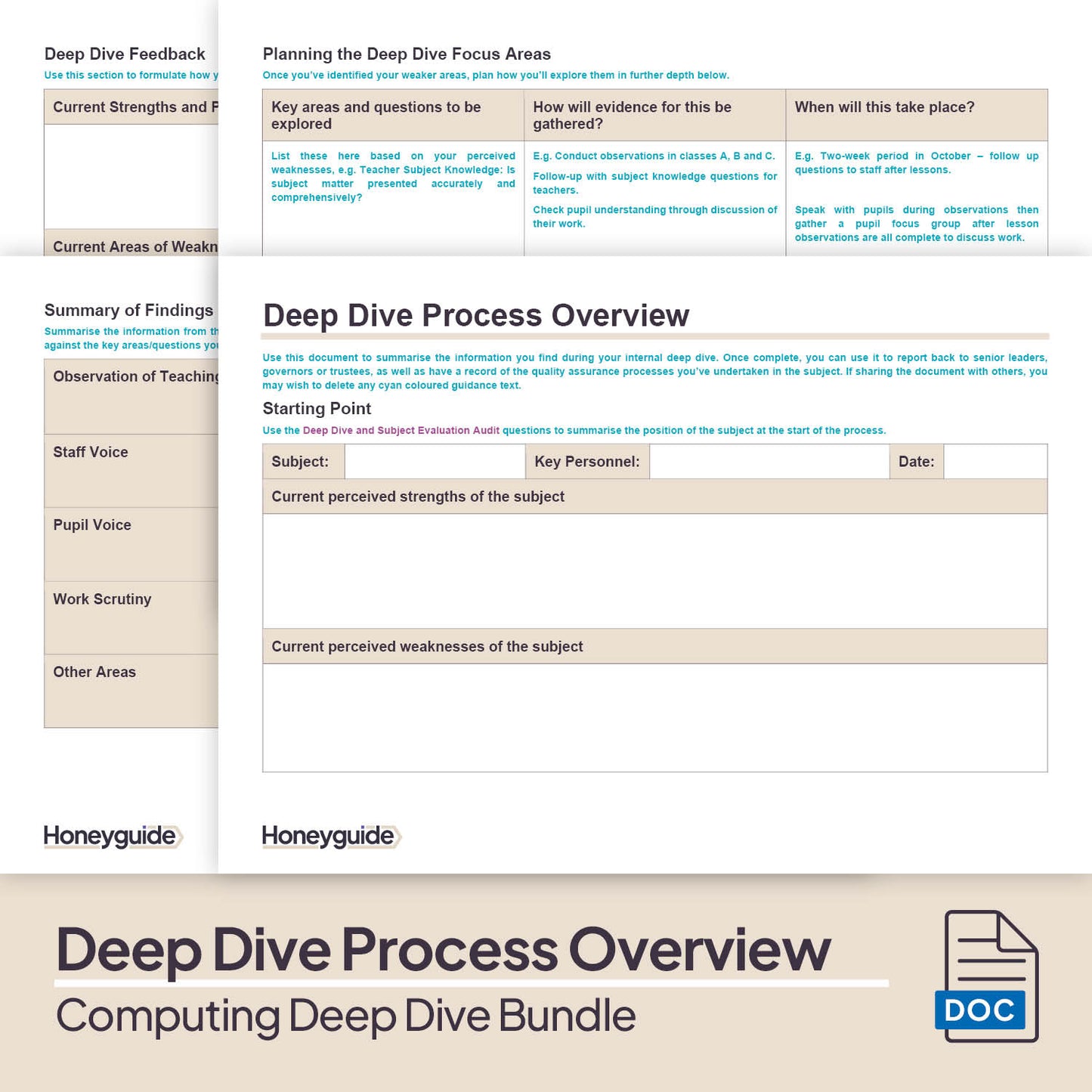 Computing Deep Dive and Subject Knowledge Bundle by Honeyguide School Leader Support