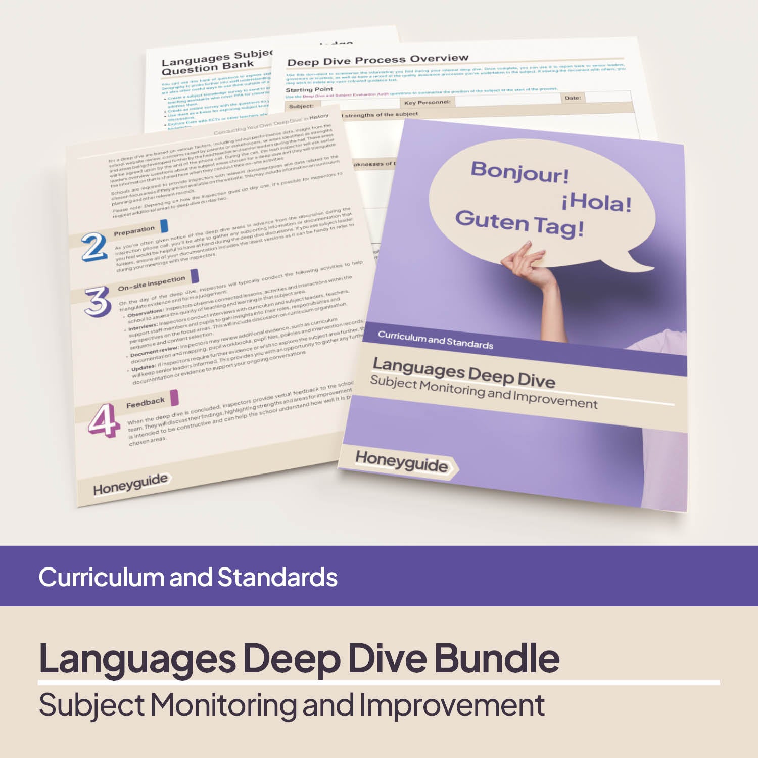 Languages Deep Dive and Subject Knowledge Bundle by Honeyguide School Leader Support